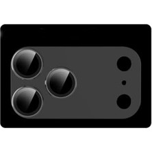 iPhone 17 Pro Max Için 360 Derece Titanyum Kaplamalı Siyah Kamera Lens Koruyucu