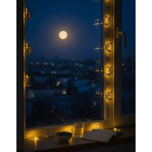 Timion Hilal LED Işık Günışığı Sarı Metal Minare Detayı