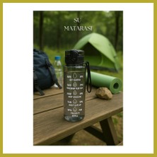 Bezos Suluk & Su Şişesi & Sporcu Matara Füme 1000 ml Bcks