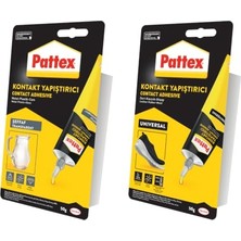 Kontakt Yapıştırıcı Seti, 50 G + 50 G; Deri, Kauçuk, Ahşap, Metal, Plastik ve Cam Için