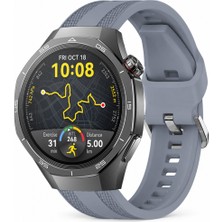 Sneezy Huawei Watch Gt 5 Pro 46MM Uyumlu Tpuflex Çift Şerit Örgü Desenli Silikon Kordon