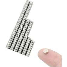 4x2 mm N35 Kalite Yuvarlak Neodyum Mıknatıs, 20 Adet