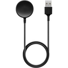 Saat, Samsung Galaxy Watch 6 ile Uyumlu Akıllı USB Şarj Aleti Akıllı Saat Şarj Kablosu Manyetik Siyah