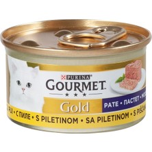Purina Purına Gourmet Gold Yaş Kedi Maması 85 G Tavuklu Yetişkin Kedi Konservesi 3'li Ekonomik Paket - 3 Adet