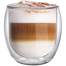 Vetro Borosilikat Çift Camlı Latte Bardağı 400 ml (2AD)