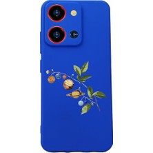 S19 Max Pro S Mavi Silikon Kılıf, Baskılı ve Kamera Korumalı