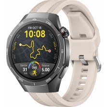 Sneezy Huawei Watch Gt 5 Pro 46MM Uyumlu Tpuflex Çift Şerit Örgü Desenli Silikon Kordon