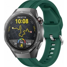 Sneezy Huawei Watch Gt 5 Pro 46MM Uyumlu Tpuflex Çift Şerit Örgü Desenli Silikon Kordon