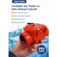 Ø50 mm Pvc Pis Su Çekvalfi, Lavabo Gideri Için Geri Akış Önleyici