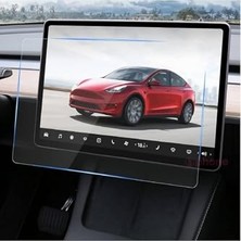 Tesla Model Y 15 Inç 2023 2024 Uyumlu Multimedya Ekran Koruyucu Cam Film, Çizilmez