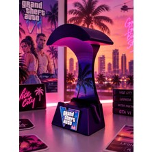 3Dlab Three-Dimensional Systems Gta 6 Kulaklık ve Controller Standı 2'si 1 Arada - Ps5 / Xbox Oyun Kolu Oyuncu Masası Düzenleyici