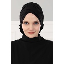 Mestore Çapraz Güllü Bone,b-26 Siyah