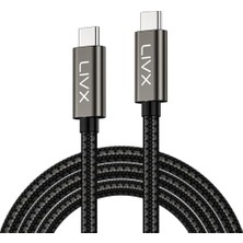 Kablo; Ultra USB C To USB C 240W Pd 3.1 Hızlı Şarj, 20GBPS Veri Transferi, 4K@60Hz Görüntü Aktarımı, USB 3.2 Gen2 Type-C Kablo Ult (200, Santimetre)