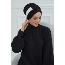 Mestore Çift Renkli Fiyonklu Bone,b-77 Siyah - Beyaz