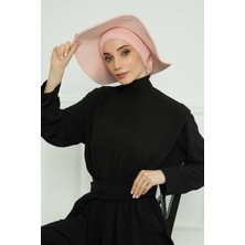 Mestore Çıkarılabilir Penye Şapka Bone,s-2p Pudra