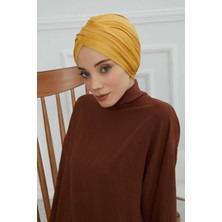 Mestore Tesettür Bone,b-9 Hardal Sarısı