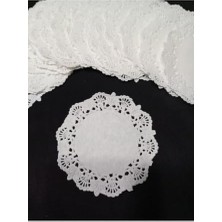 Dantel Görünümlü Kağıt Çay Bardağı Altlığı, 9 Cm, 40 Adet