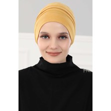 Mestore Bere Model Tesettür Bone,b-34 Hardal Sarısı