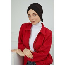 Mestore Kuşaklı Penye Bone,b-31 Siyah