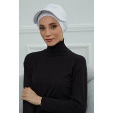 Mestore Siperlik Detaylı Penye Bone,b-66 Beyaz