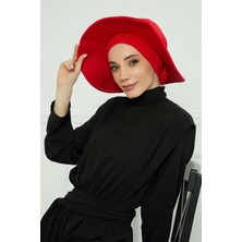 Mestore Çıkarılabilir Penye Şapka Bone,s-2p Kırmızı