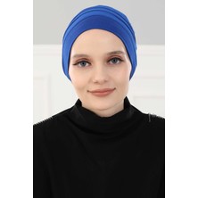 Mestore Bere Model Tesettür Bone,b-34 Saks Mavisi
