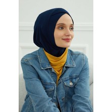 Mestore Önü Çapraz Detaylı Penye Iç Bone,tb-4,tb-4 Lacivert