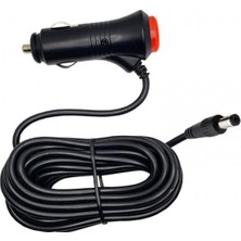 12/24V 5A Araç Şarj Adaptörü Gps Süpürge Için 5.5 mm 2.5 mm Jak Uçlu Adaptör