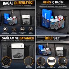 Stilcar Oto Aksesuar Dağınıklığa Son! Bagaj/koltuk Arkası Için Güçlü Cırtlı File Cep - Eşya Sabitleyici Organizer  (30cm ve 44 cm 2 adettir)