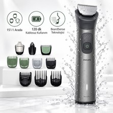 Philips Saç Sakal ve Vücut Bakım Seti, 15’i 1 Arada Çok Yönlü Şekillendirme, 120 Dakikaya Kadar Kablosuz Çalışma Özgürlüğü, Sakal Yoğunluğunu Algılayan Beardsense Teknolojisi MG7935/15