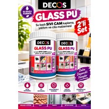 Decos Pur Glass - 2 Adet Şeffaf Güçlü Kokusuz Su Yalıtım Malzemesi