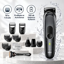 Braun Series 7 Saç Sakal ve Vücut Bakım Seti, 16’sı 1 Arada Çok Yönlü Şekillendirme, Hassas Kesimde Problade ve Yoğunluğa Uyumlu Autosense, 100 Dakikaya Kadar Kablosuz Çalışma Özgürlüğü MGK7470