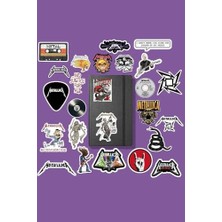 Metallica Rock Sticker Paketi/bullet Journal Defter Çıkartma Ajanda Laptop Etiket