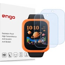 Saat; Tcl Kids Watch K5 ile Uyumlu Ekran Koruyucu Nano Parlak Çizilmeye Dayanıklı Akıllı Koruması, 9h Kırılmaz Esnek Cam, Hd Şeffaf 2 Adet MT50V