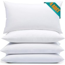 4 Adet Boncuk Silikon Yastık, 700 Gram, Antialerjik, 50X70 cm