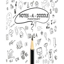 Notes A Doodle - Fantasy Edition Defter: 8X10,84 Çizgili Not Sayfası