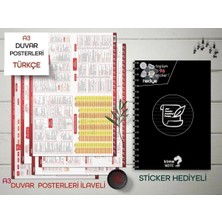 Kime Note Tyt Çizgili Türkçe Okul Defteri Konu Anlatımlı 5 Büyük Poster ve 96 Sticker Hediye 9-10-11-12.sınıf
