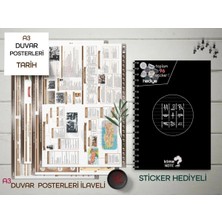 Kime Note Tyt Çizgili Tarih Okul Defteri Konu Anlatımlı 4 Büyük Poster ve 96 Sticker Hediye 9-10-11-12.sınıf