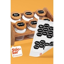 20 Adet Baharat & Bakliyat Kavanoz Etiketi Sticker