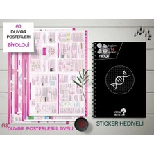 Kime Note Tyt Kareli Biyoloji Okul Defteri Konu Anlatımlı 4 Büyük Poster ve 96 Sticker Hediye 9-10-11-12.sınıf