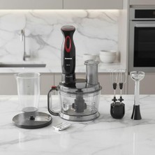 Functionall 2851H Siyah Kırmızı Mutfak Robotu