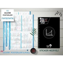 Kime Note Tyt Kareli Matematik Okul Defteri Konu Anlatımlı 3 Büyük Poster 96 Sticker Hediye 9-10-11-12.sınıf