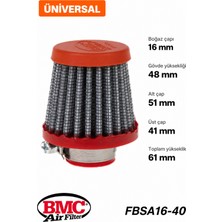 Bmc FBSA16-40 Universal Motor Karter Havalandırma Filtresi 16 mm Boğaz