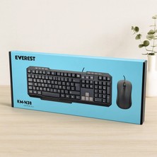 Marsilyan Kablolu USB Klavye Mouse Seti (Q Klavye, 1200 Dpı)