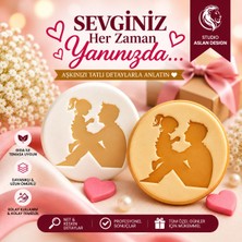 Studio Aslan Design Baba Kız Şeker Hamuru Kalıbı | Babalar Günü Kurabiye Kalıbı Cupcake Pasta Süsleme Damgası