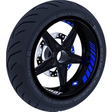 Gp Racing Reflektif Mavi Iç Jant Şeridi Sticker