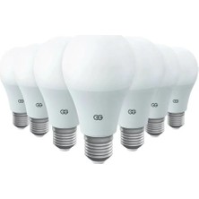 10'lu LED Ampul 15W Beyaz Işık E27 6500K 220-240V