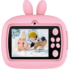 TRM-CMR18 Pembe Dijital Video Fotoğraf Çocuk Kamerası Anlık Termal Resim Kağıt Baskılı Yazıcı