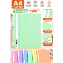 Artlantis Telli Dosya Plastik A4 Pastel Renk 1 Adet Poşet Dosyalara Uyumlu Ekonomik Kaliteli Şeffaf Kapak Telli Dosya Okul Büro