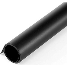 Siyah Pvc Çift Taraflı Fotoğraf Arka Planı 24X51 Inç (60X130 Cm), Mat ve Yansıtıcı